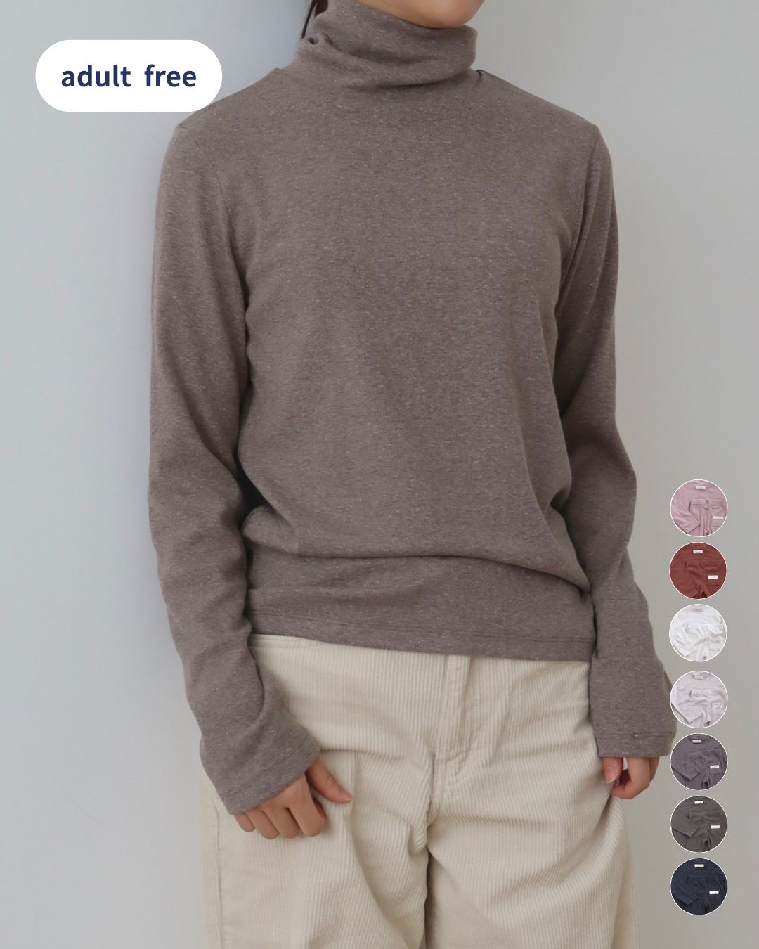 marshmallow middle neck tops adult