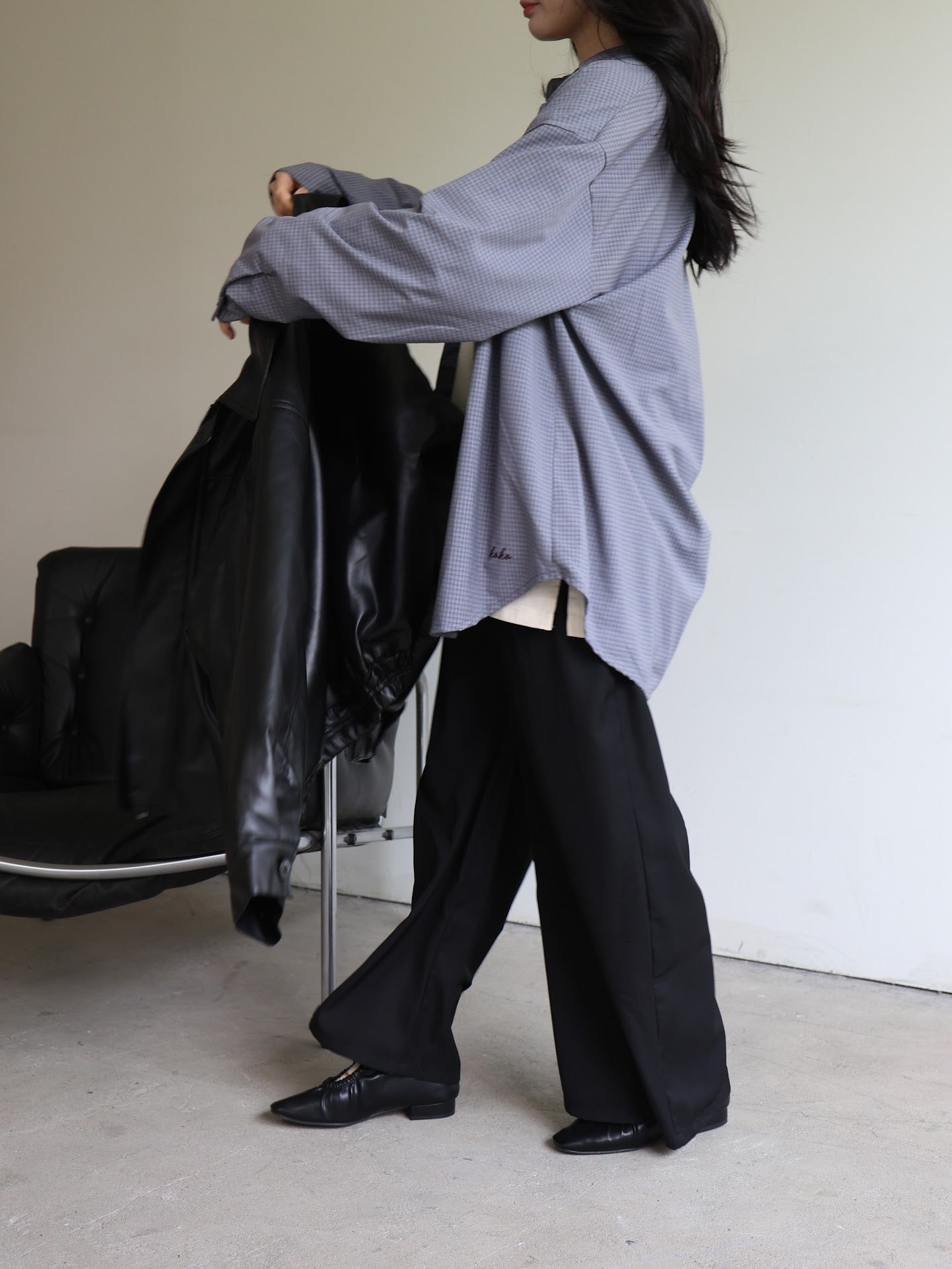 lambskin eco leather jacket