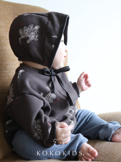 puppy baby rompers / puppy bonnet