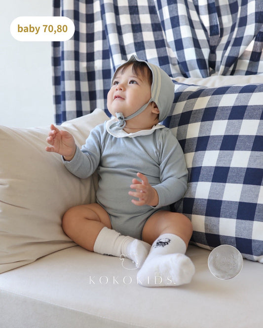 baby curvy collar rompers