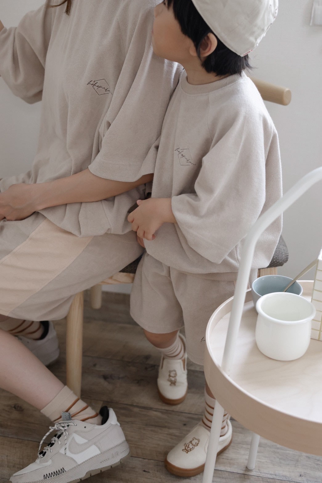 kp soufflé half pants / kids,Jr,adult