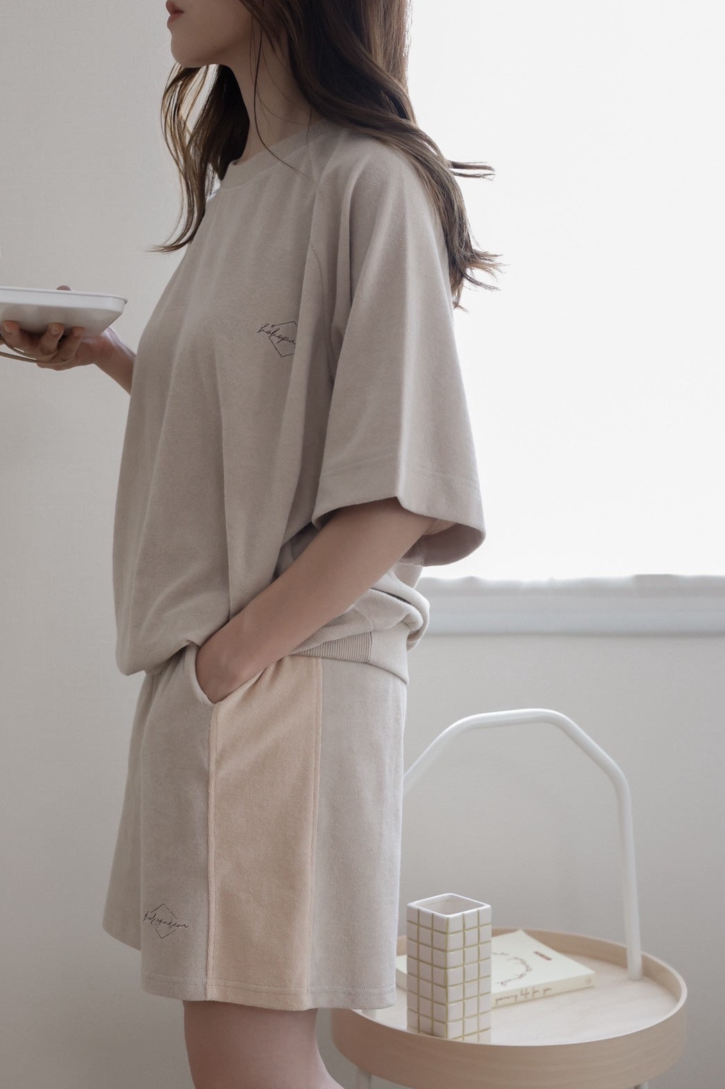 kp soufflé half pants / kids,Jr,adult