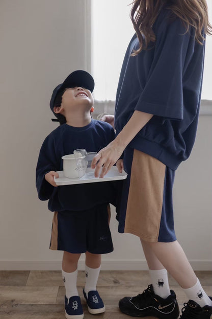 kp soufflé half pants / kids,Jr,adult