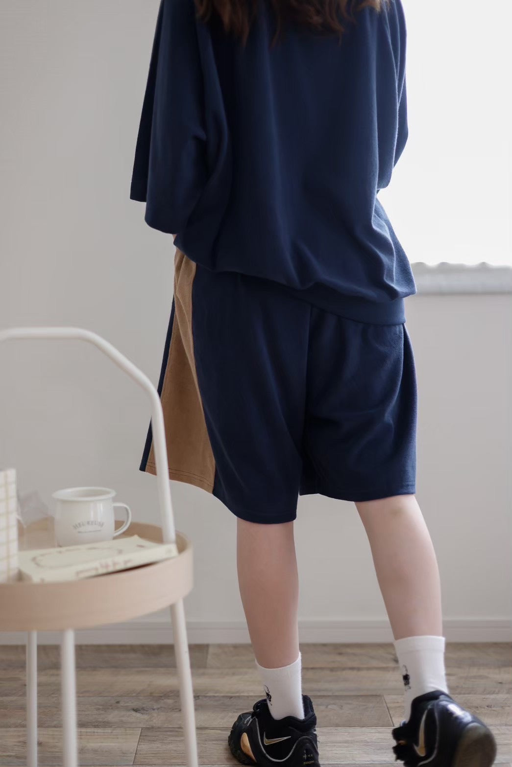kp soufflé half pants / kids,Jr,adult