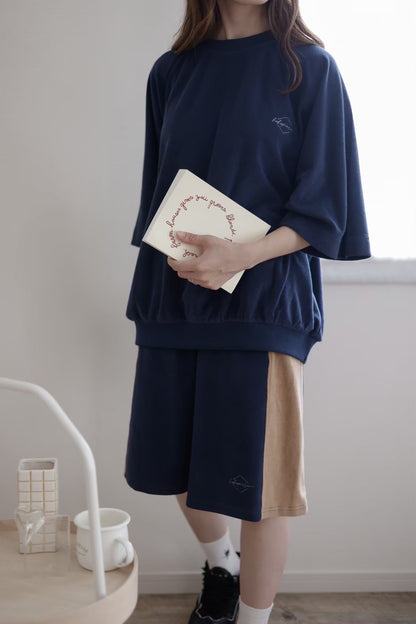 kp soufflé half pants / kids,Jr,adult