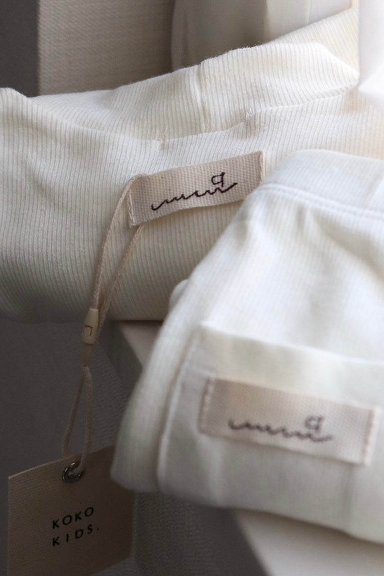 marshmallow middle neck tops / kids,Jr