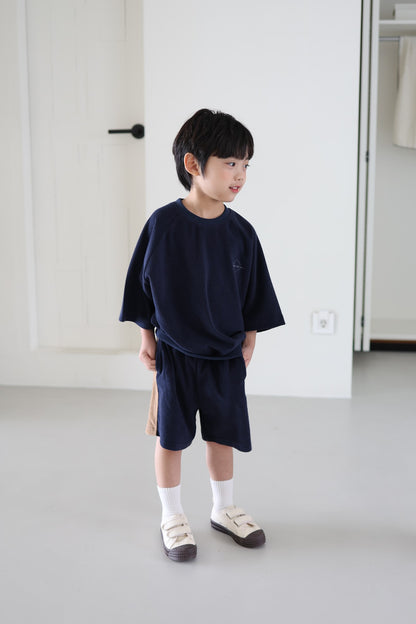 kp soufflé half pants / kids,Jr,adult