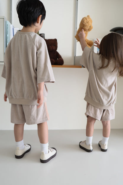 kp soufflé half pants / kids,Jr,adult