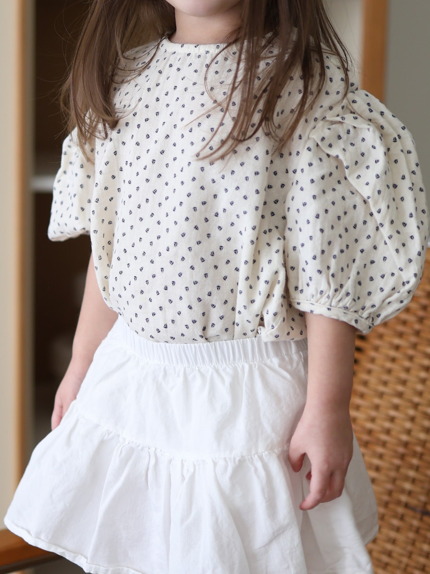 koko yacht gauze blouse / kids,Jr