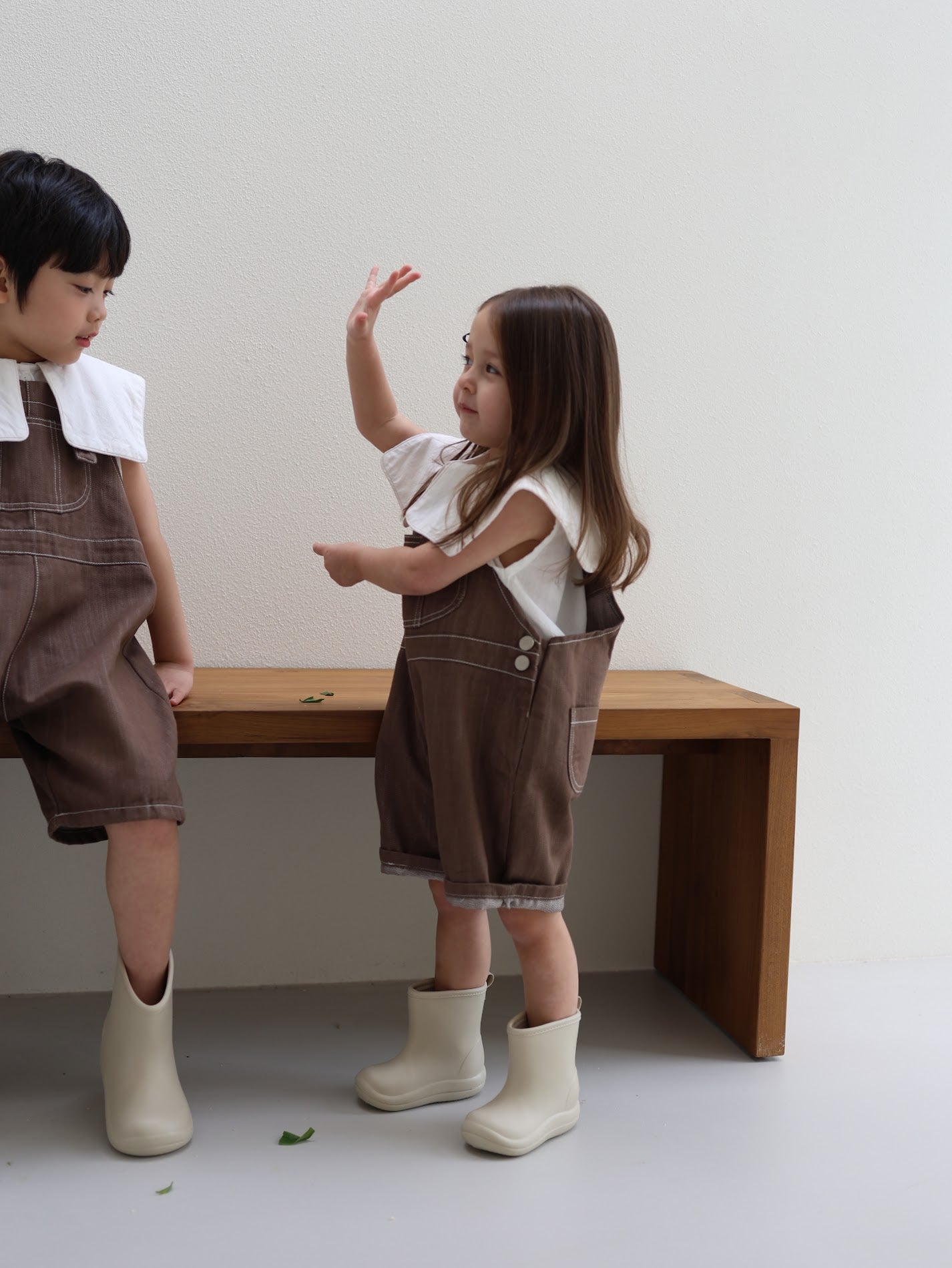 sailor nosleeve blouse