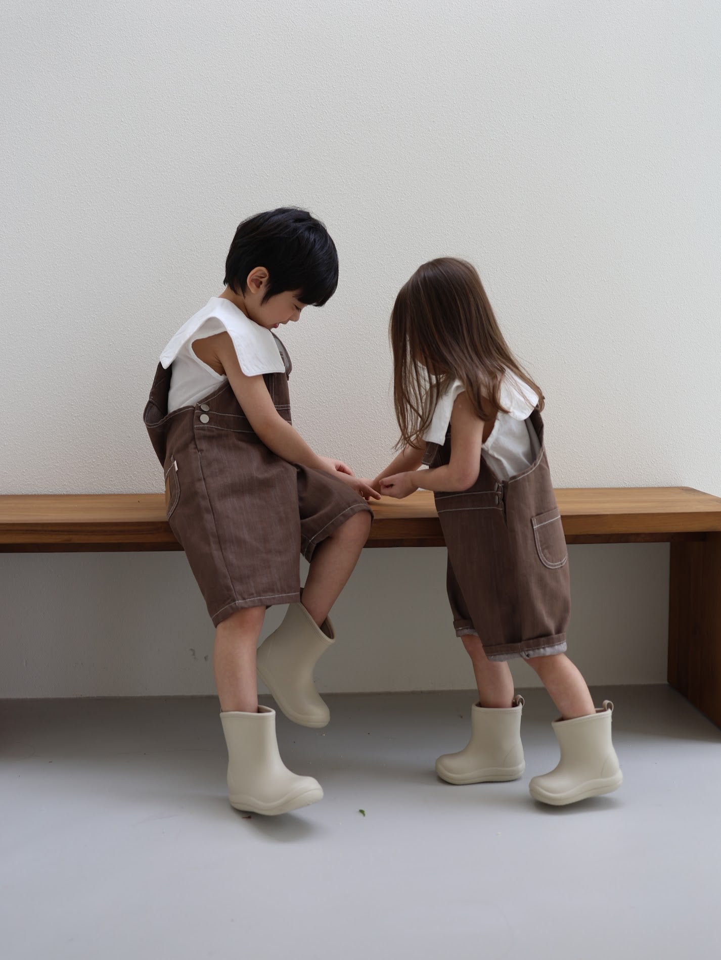 sailor nosleeve blouse