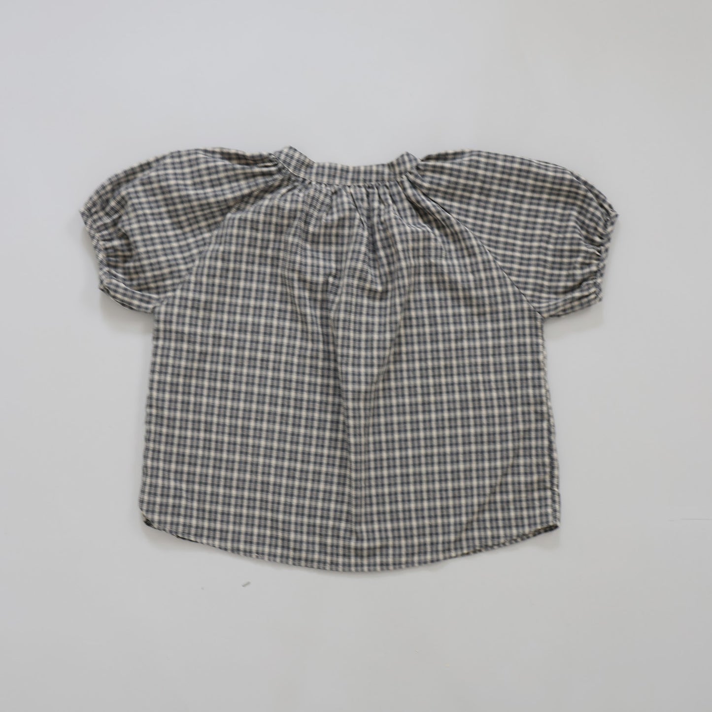 25ss check half blouse / kidsJr大人