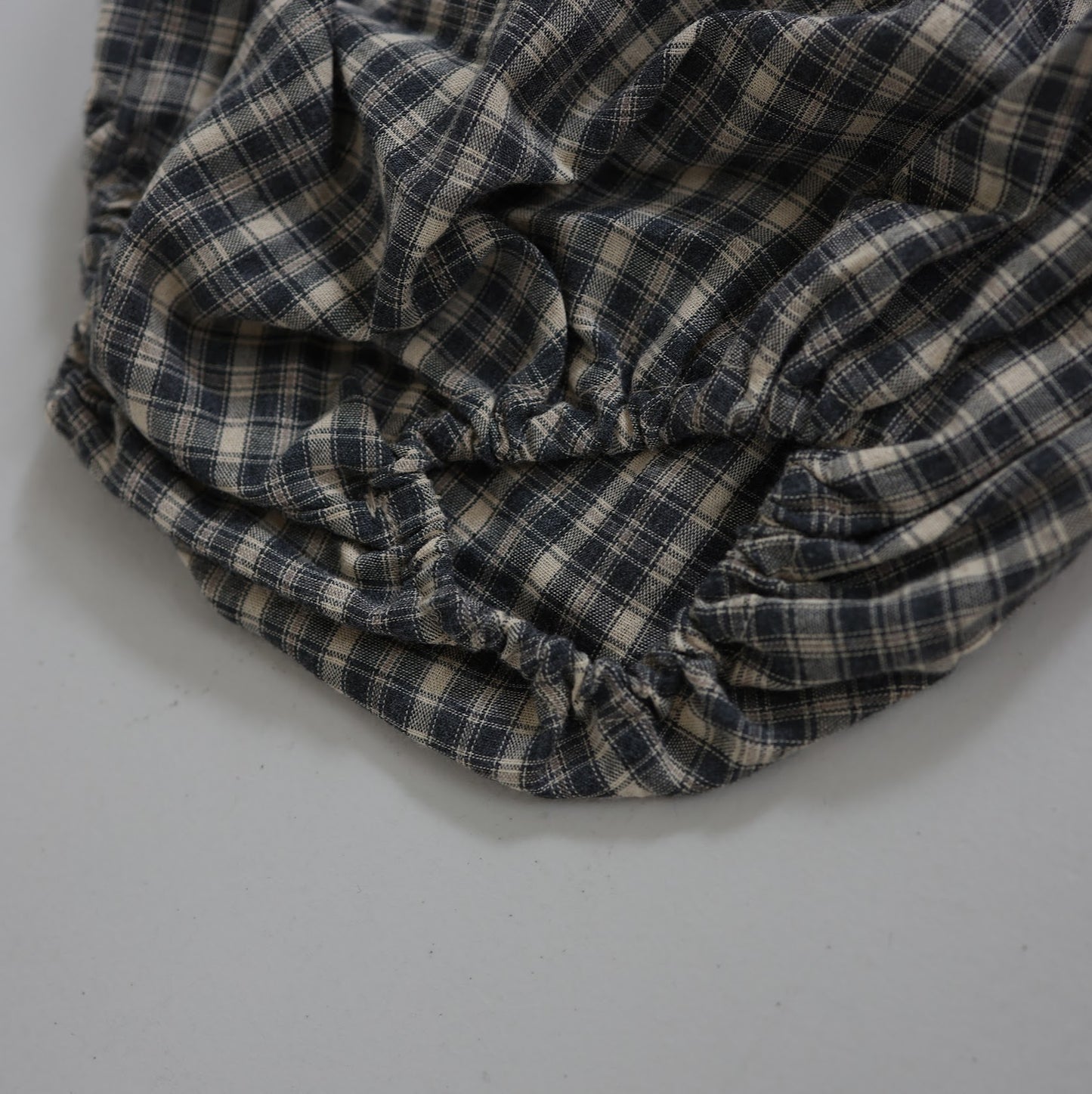 25ss check half baby bloomers set