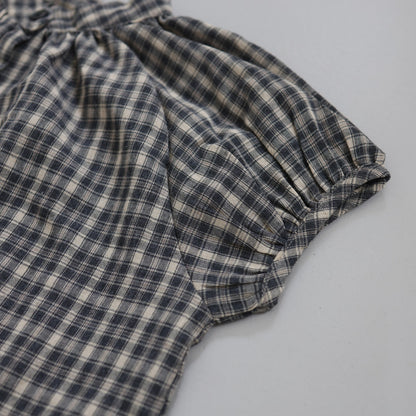 25ss check half blouse / kidsJr大人