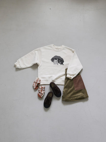 velours half zip set up