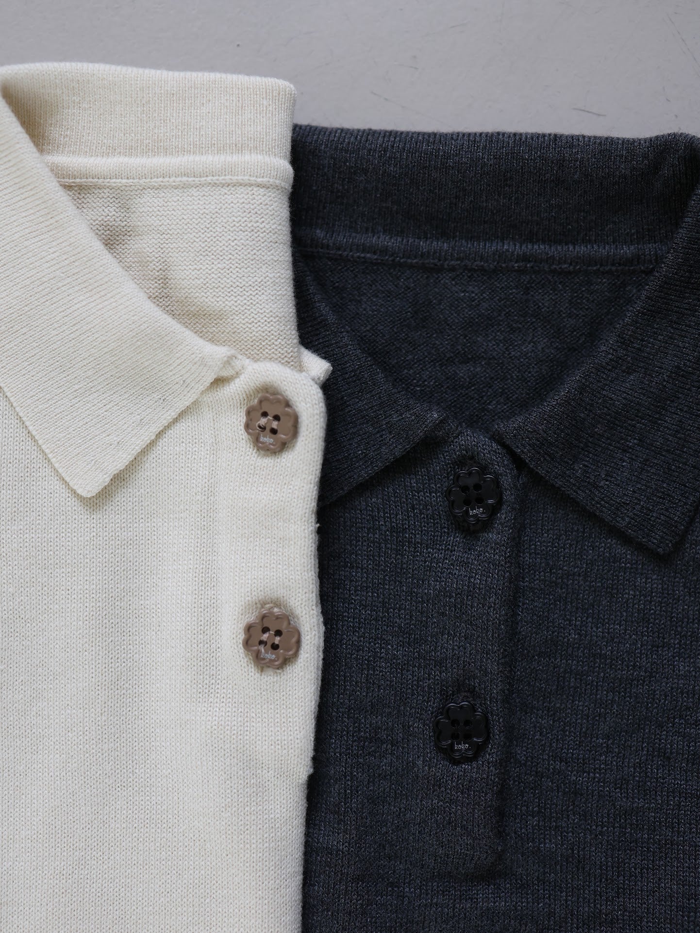 clover collar knit tops