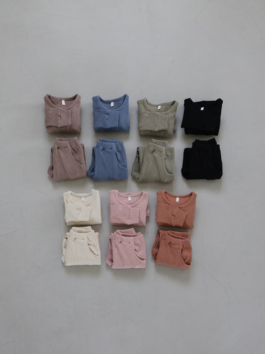 [Made to order] cozy relax rib pants / baby, kids, Jr