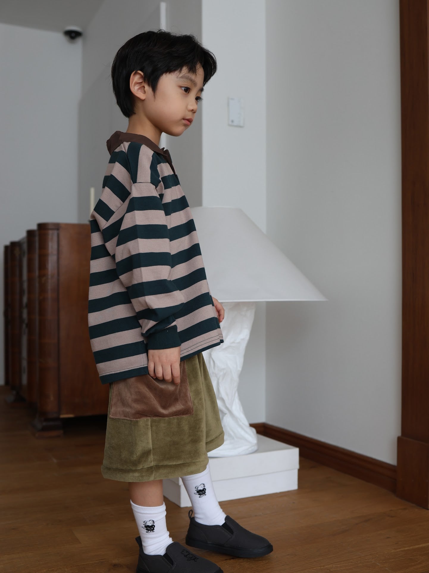 velours half zip set up