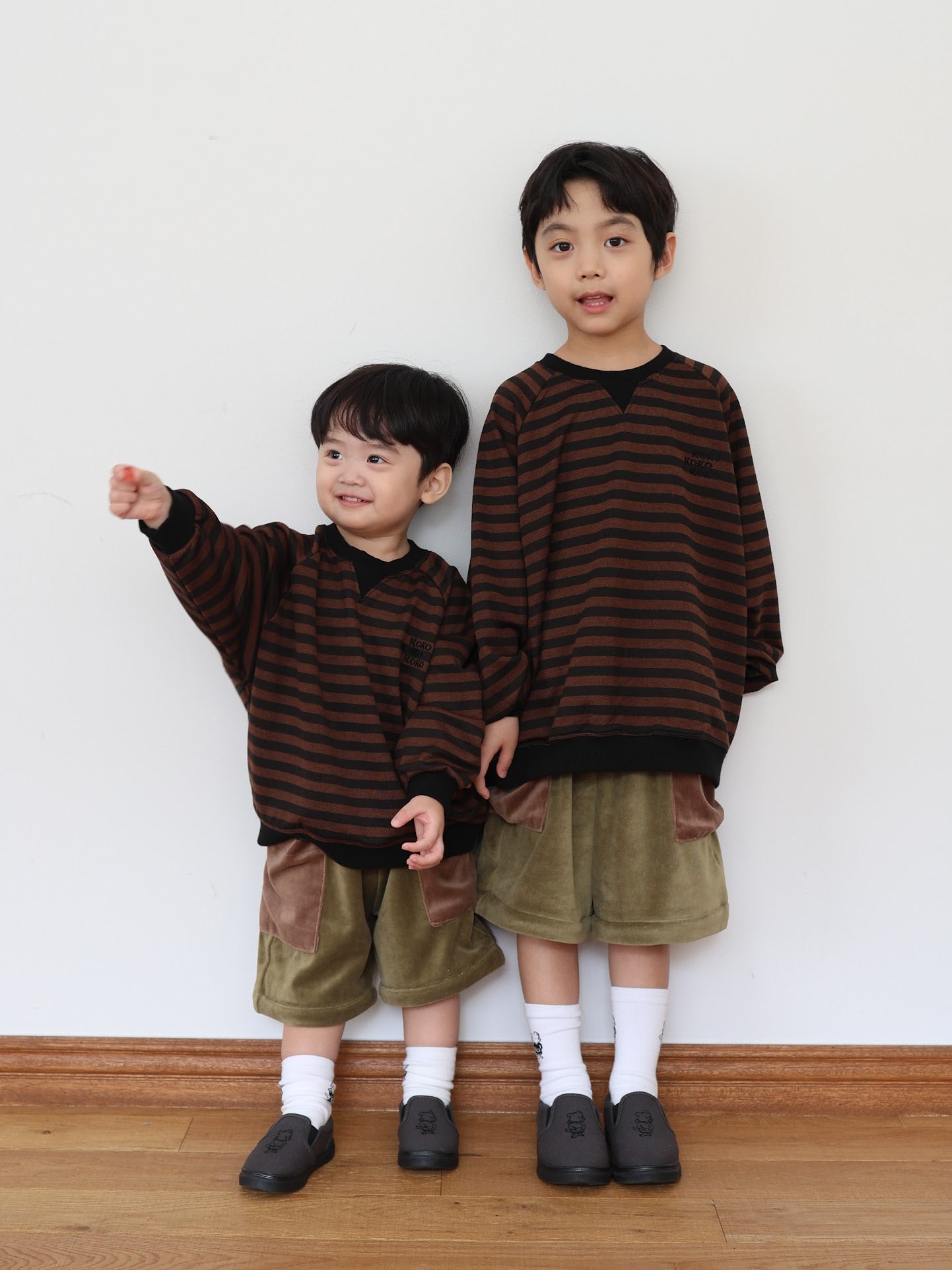 velours half zip set up