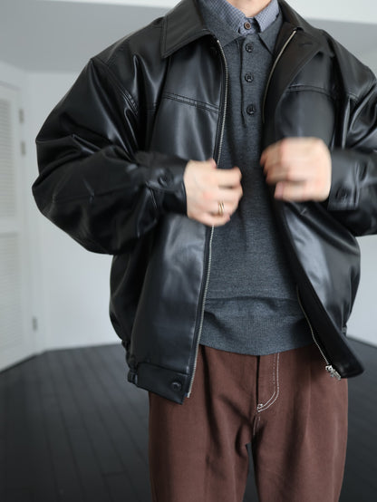 lambskin eco leather jacket