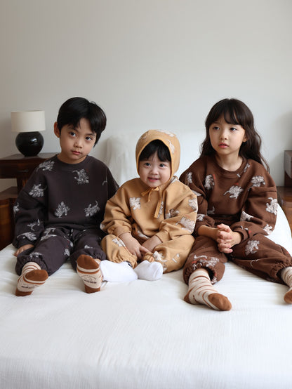 puppy pattern mtm / kids,Jr,mom