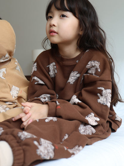 puppy pattern mtm / kids,Jr,mom