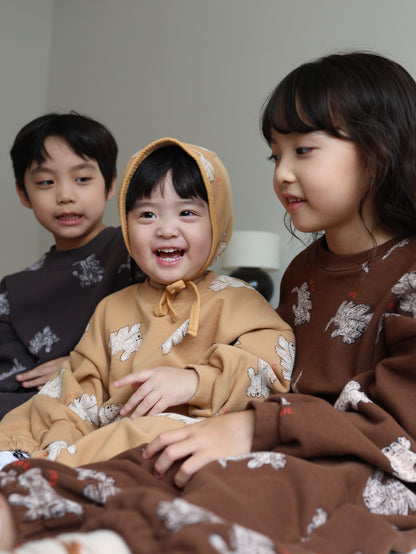 puppy pattern jogger pants / kids,Jr,mom