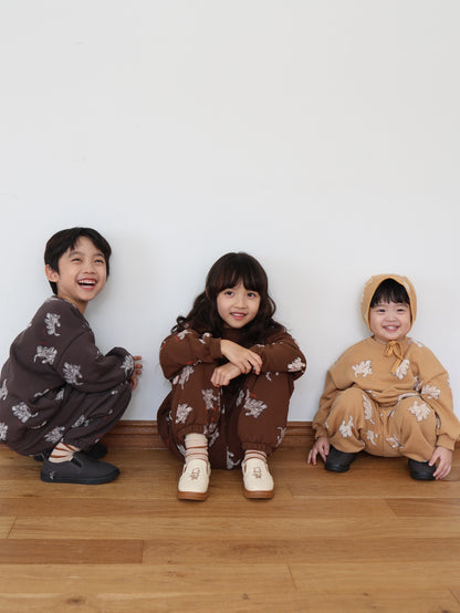 puppy pattern jogger pants / kids,Jr,mom