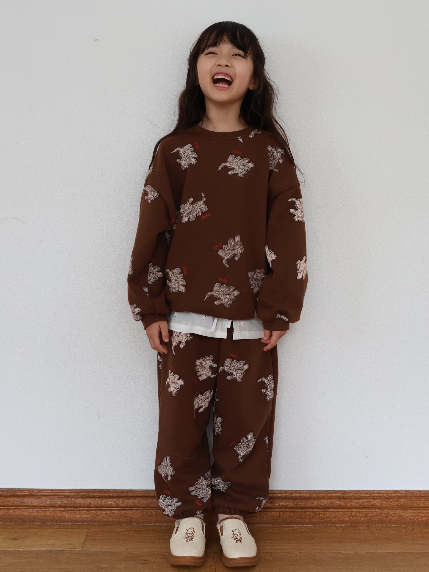 puppy pattern mtm / kids,Jr,mom