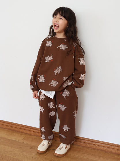 puppy pattern mtm / kids,Jr,mom