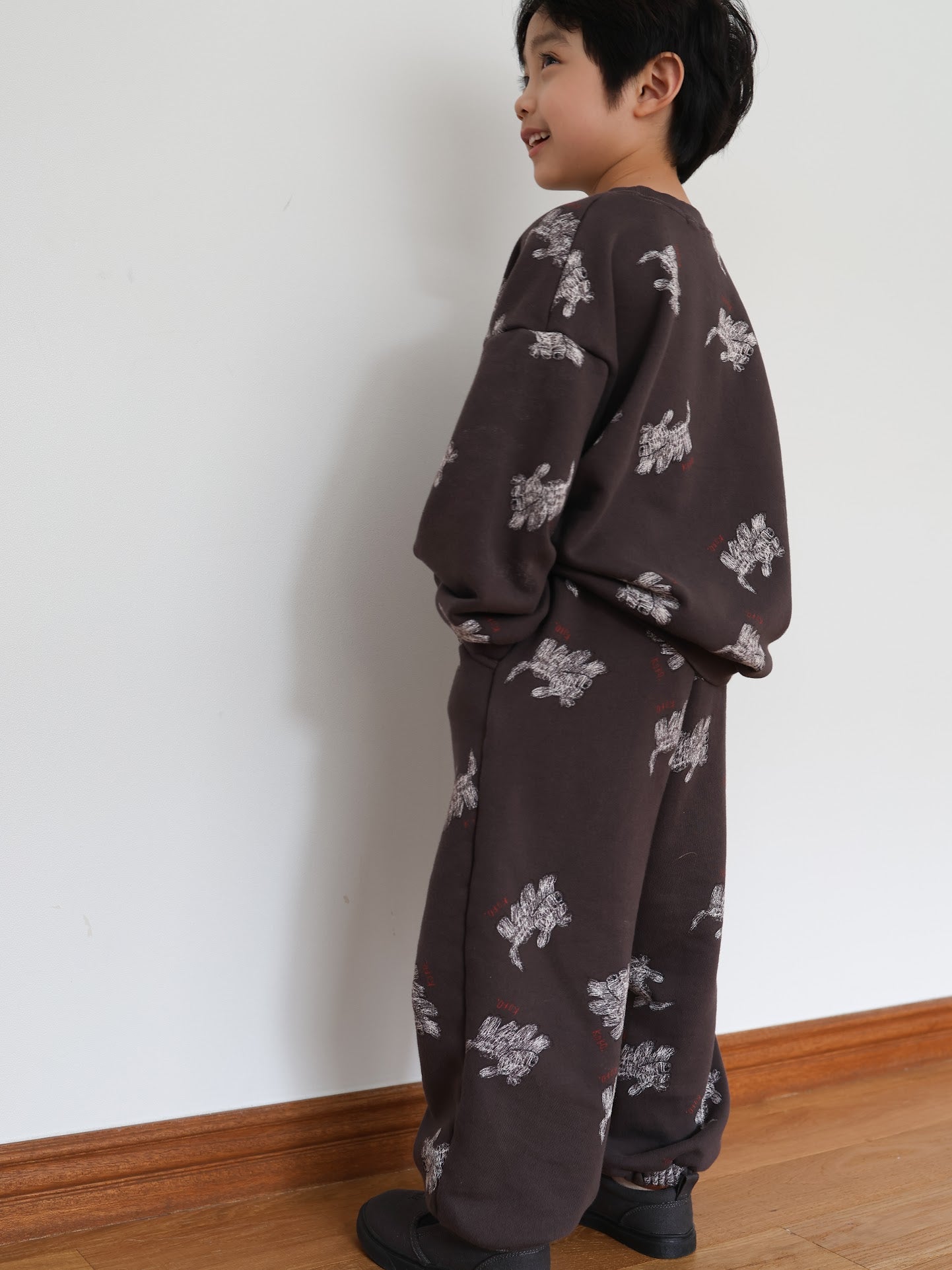 puppy pattern mtm / kids,Jr,mom