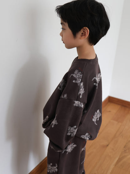 puppy pattern mtm / kids,Jr,mom