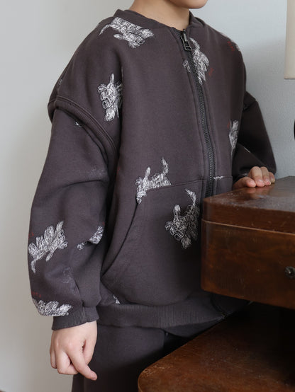 puppy pattern mtm / kids,Jr,mom