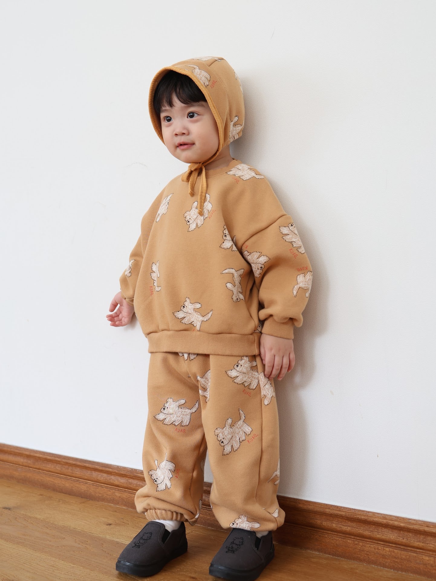 puppy pattern mtm / kids,Jr,mom