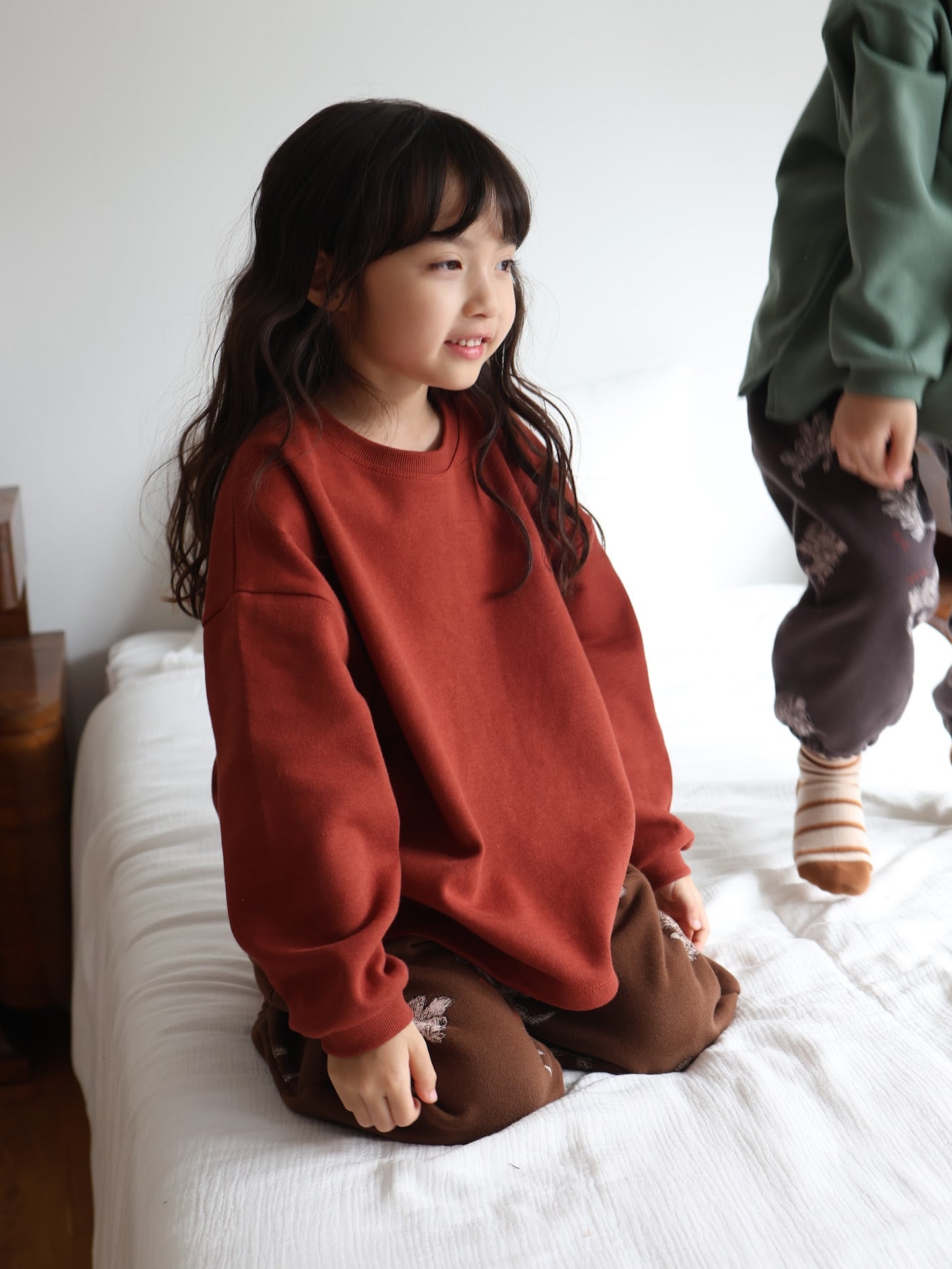 puppy pattern jogger pants / kids,Jr,mom