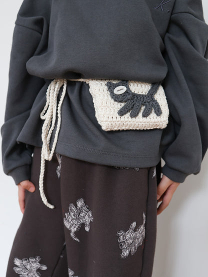 puppy pattern jogger pants / kids,Jr,mom