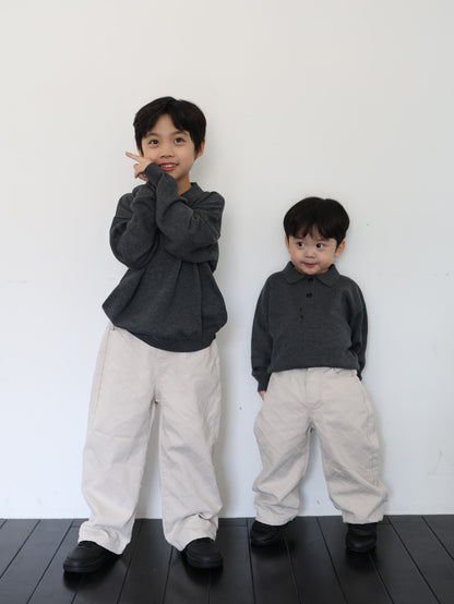 clover collar knit tops