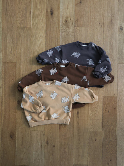 puppy pattern mtm / kids,Jr,mom