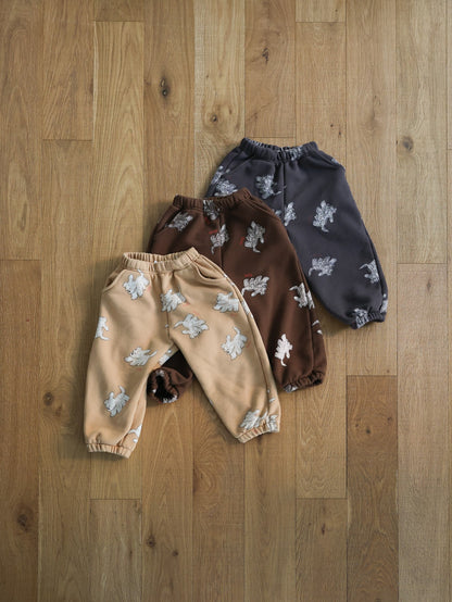 puppy pattern jogger pants / kids,Jr,mom