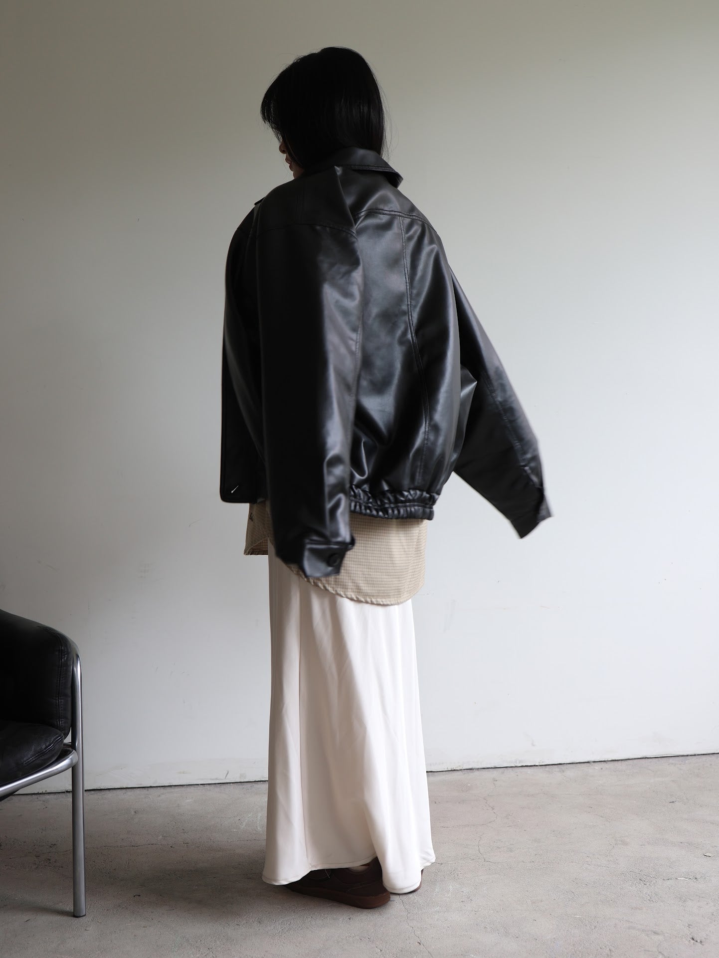 lambskin eco leather jacket