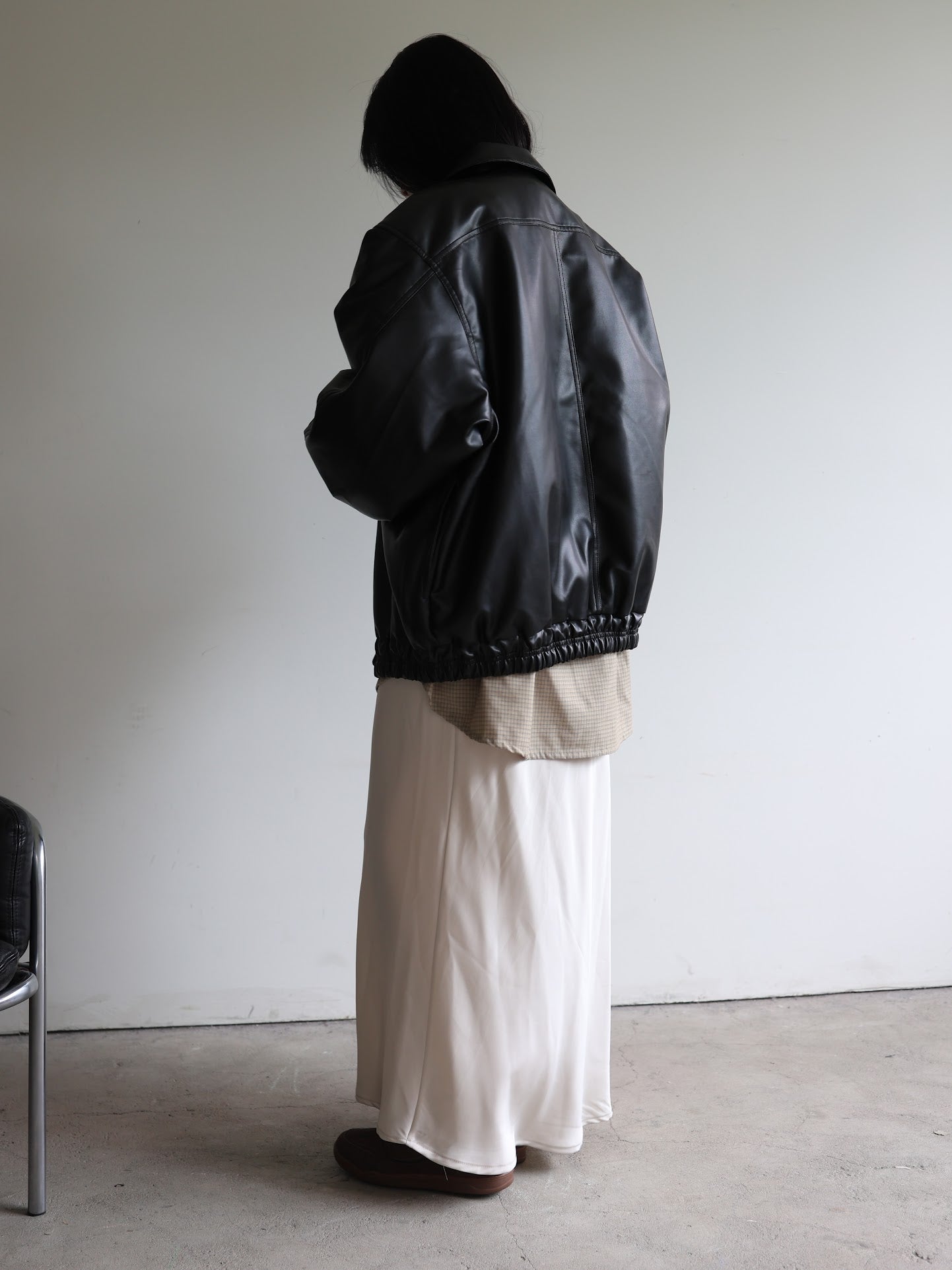 lambskin eco leather jacket