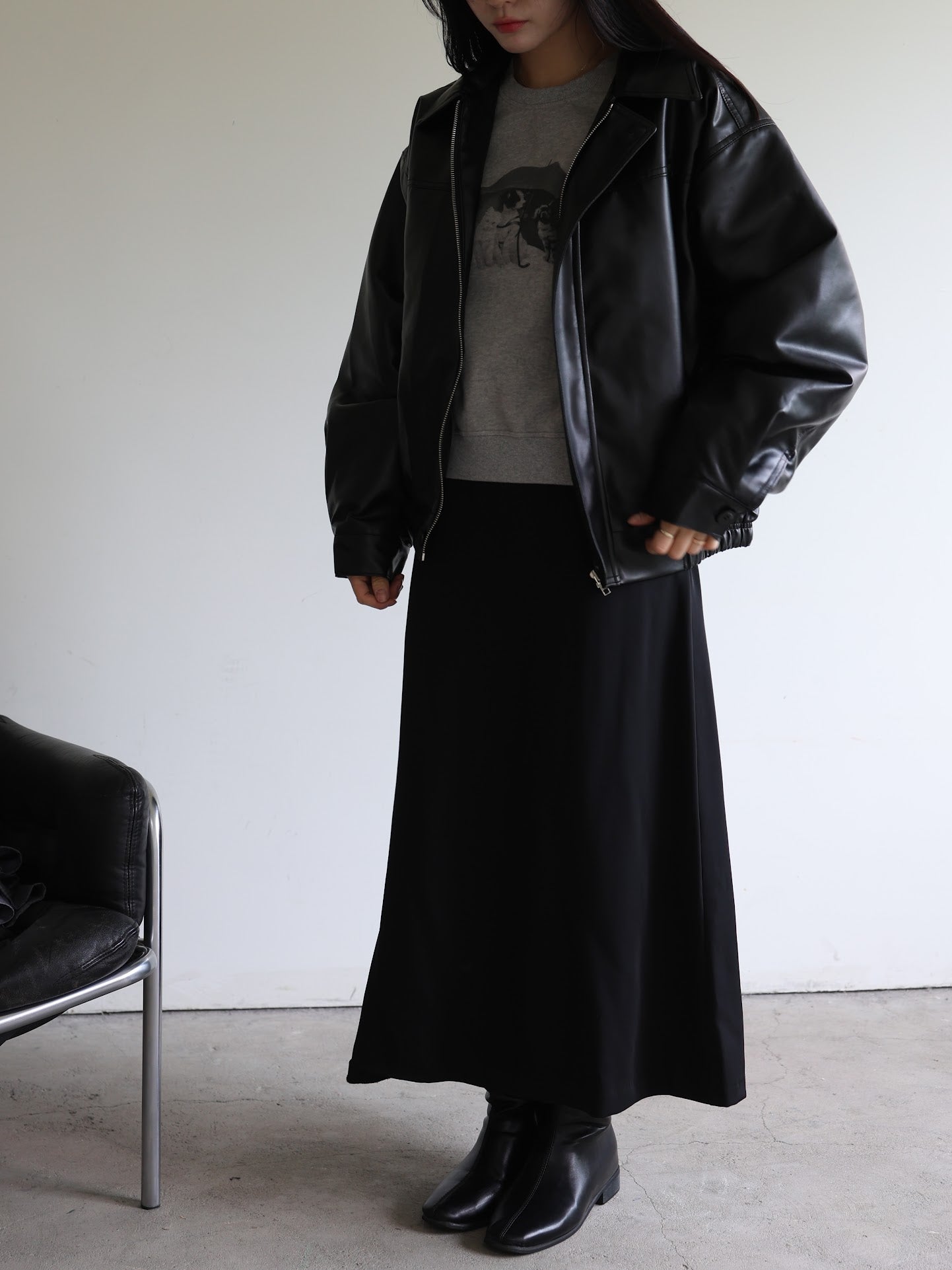 lambskin eco leather jacket