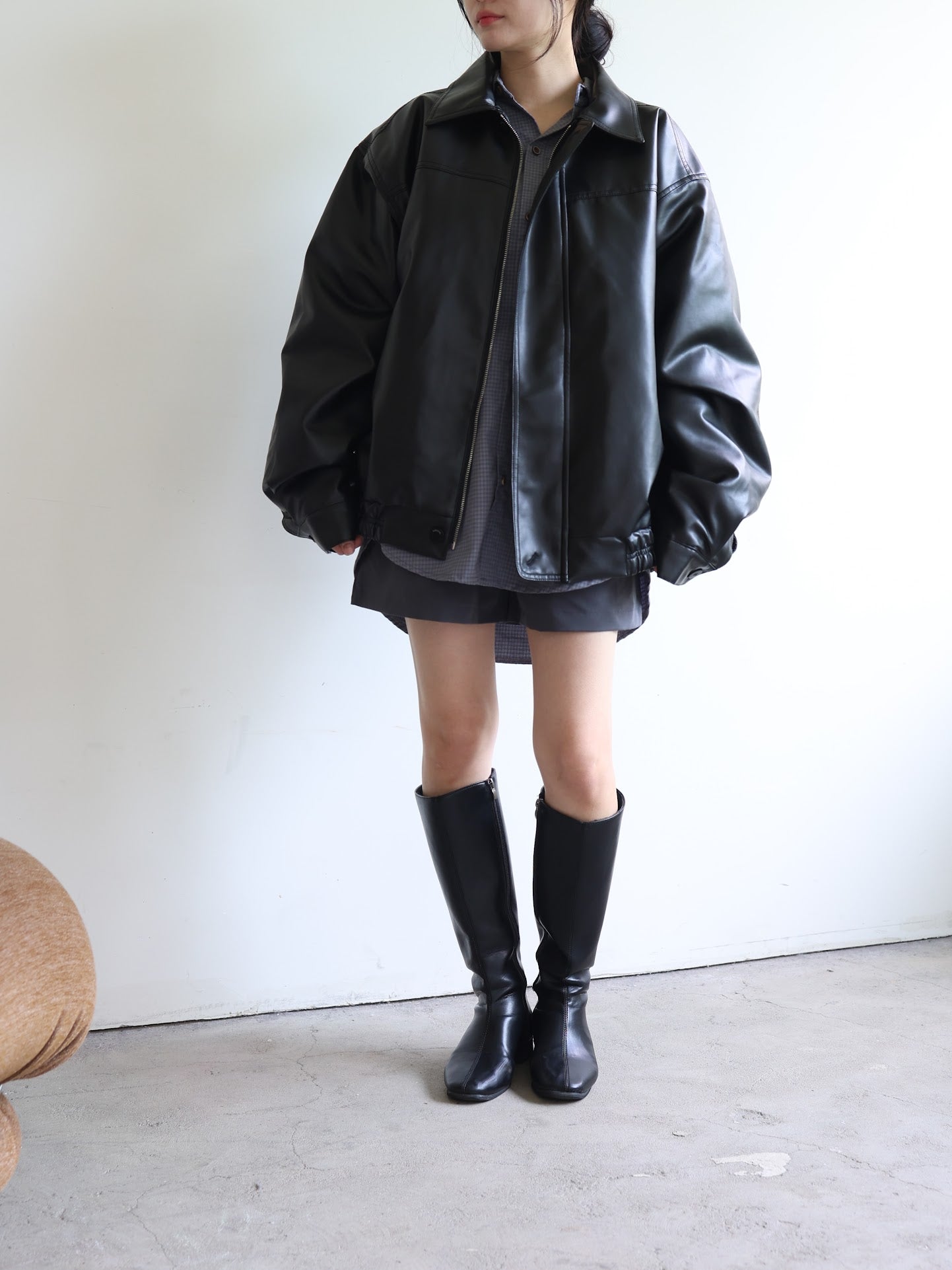 lambskin eco leather jacket