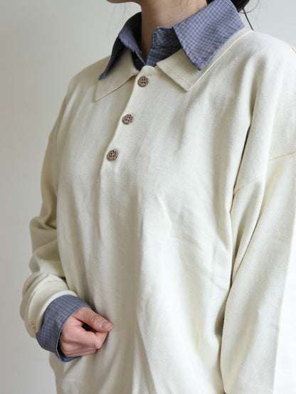 clover collar knit tops