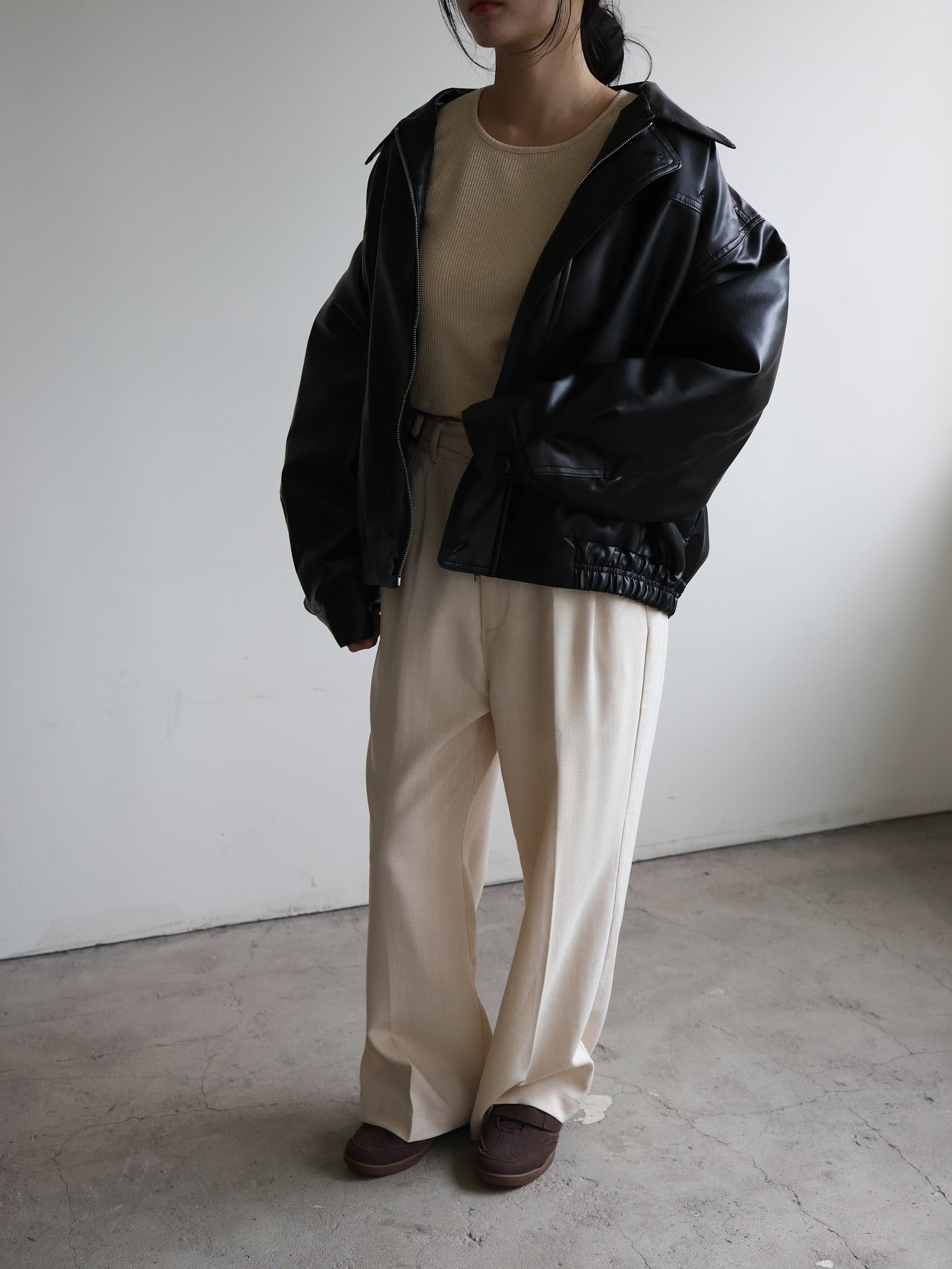 lambskin eco leather jacket