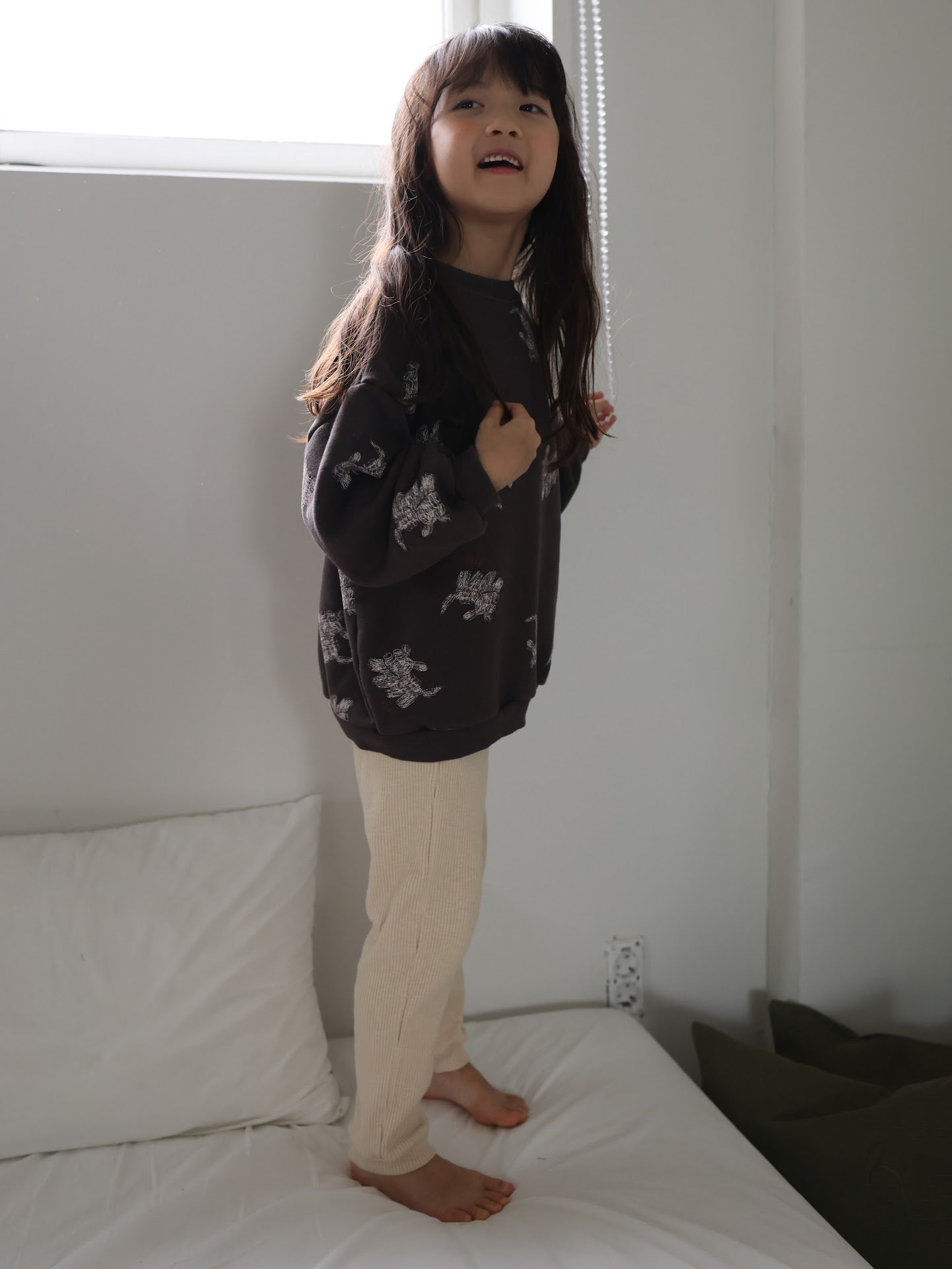 puppy pattern mtm / kids,Jr,mom