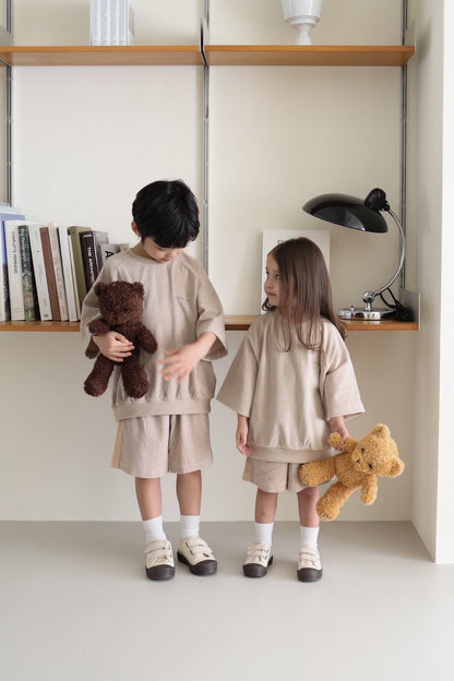 kp soufflé half pants / kids,Jr,adult