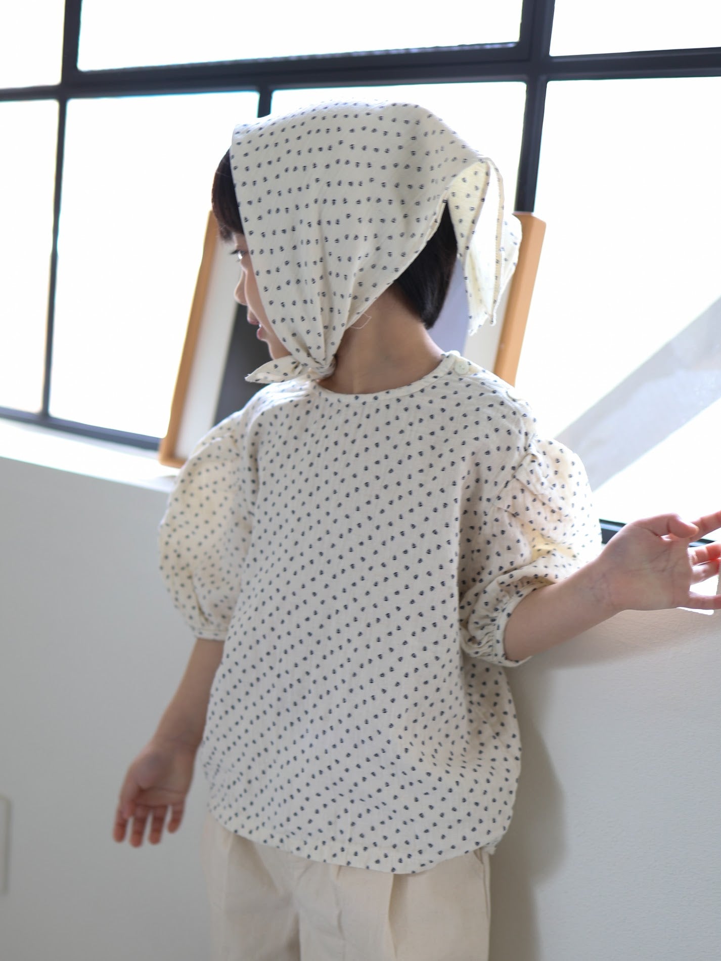 koko yacht gauze blouse / kids,Jr