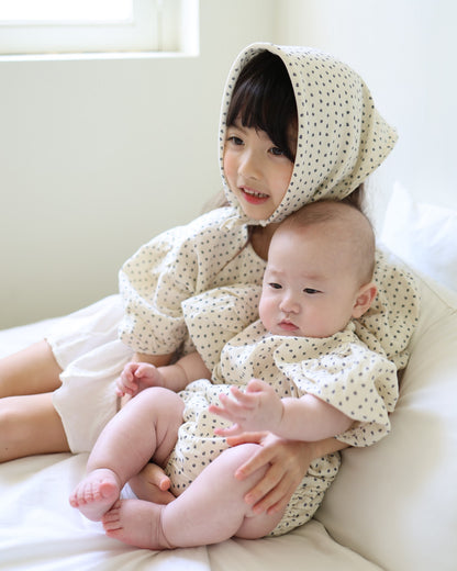 koko yacht baby gauze bloomers set