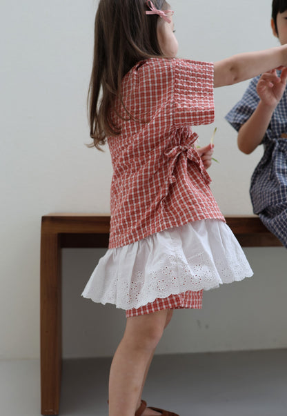 girls frill camisole / kids,mom